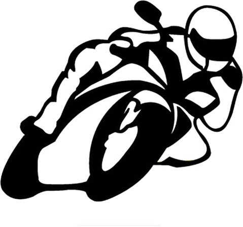 PBHYDK 2 Pezzi Adesivi per Auto in Vinile Personalizzati Motociclista a Bordo Adesivi per Auto Moto 15 * 18 cm Adesivi per Auto Divertente Adesivo per paraurti Auto