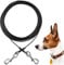 Mi Metty Dog Tie Out Cable, Chew Proof Dogs Runner Cable, Training Pet Leash for Small Dogs Up to 60lbs,Dog Tether for Yard Outdoor and Camping (Black, 10ft(3M))