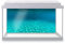 DV DESIGN Aquarium Fish Tank Background 80x40 cm - Underwater World Blue Texture Ocean Sea Marine Aquatic Static Cling Vinyl Vivarium Terrarium External Application #500070