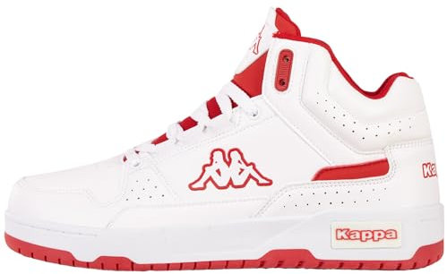 Kappa Codice Stile: 243316 Jonsha, Scarpe da Ginnastica Unisex-Adulto, Bianco Rosso, 37 EU