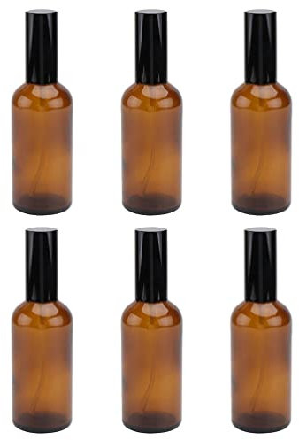 FRCOLOR Parfüm Aus Ätherischen Ölen Sprühflasche Braunglas-Sprühflaschen: 6 Stück Kleine Sprühflaschen 15 Ml Mini-Sprühflaschen Feinnebelsprüher Für Die Hautpflege Terrarien Glasbehälter