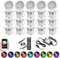 GEYUEYA Home WiFi Led Decking Lights-Ø45MM RGBW (RGB+Warm White) IP67 12V Decking Patio Lighting Led Plinth Light Decoration for Terrace/Patio/Path/Garden/Decoration-20 Pack