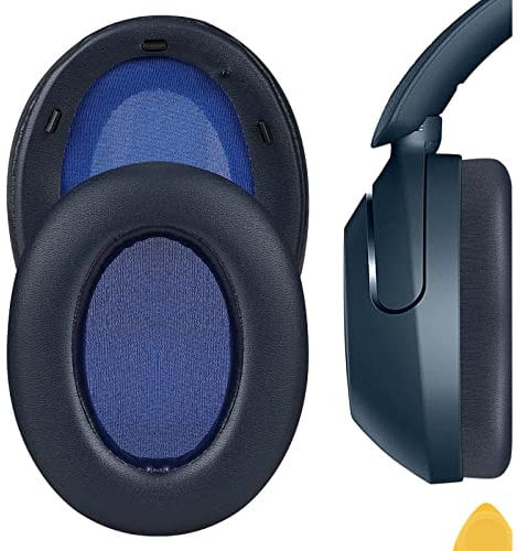 Geekria QuickFit Replacement Ear Pads for SONY WH-XB910N Headphones Ear Cushions, Repair Parts (Blue)