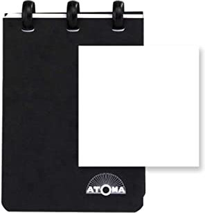 ATOMA Notizbuchsystem - Traditional Colors Cardboard - A7 - schwarz - Blanco