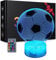 Fussball Geschenke Jungen Kinder Mädchen,3D Fußball Nachtlicht für Kinder Optische Täuschung Lampe mit Fernbedienung 16 Farben, Geschenke für Sport Fußballfans [Energieklasse G]