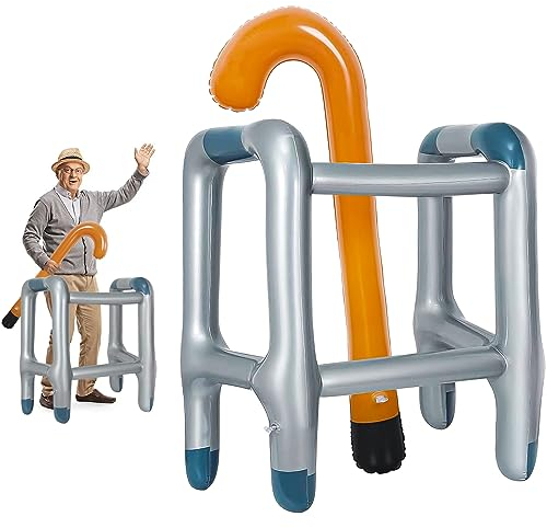 Rayong Déambulateur gonflable pour votre costume de grand-mère ou grand-père pour le carnaval, un anniversaire, un cosplay