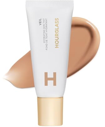 Hourglass Veil Hydrating Skin Tint, Dewy Tinted Moisturizer, Makeup and Skincare Benefits, Lightweight, Buildable Coverage, Vegan, Cruelty-Free Hourglass Skin Tint for Radiant, Natural Glow