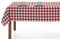 LAN&LAN Vichy Nappe rectangulaire à carreaux lavable, superbe pour l'intérieur et l'extérieur, idéale pour les pique-niques et les réunions en plein air (140 x 100 cm, rouge)
