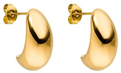 PURELEI® Drop Ohrringe (Gold) - Tropfen aus Langlebigem Edelstahl - Wasserfeste Damenohrringe für Deinen Individuellen Look