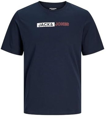 JACK & JONES Jjecorp Logo Tee Play SS O-Neck Noos T-Shirt, Navy Blazer 2, XL Hommes