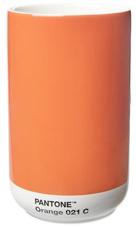 PANTONE Mini Porzellan Vase, in Geschenkbox, 500ml, Orange 021C