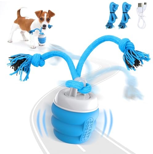 PUHOHUN Interactive Dog Toys Ball for Boredom - Keep Them Busy With Fun Moving Smart Automatic Active Rolling Ball for Small Dogs, Self Play Jumping Dog Toy