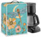 Jndtueit Dragonfly Floral Moon Coffee Maker Cover for Women Home Kitchen Countertop Appliance Dust Cover Protective Cover for Coffee Machine,Stand Mixer,Juice Maker