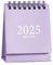 Mini Schreibtisch Kalender Juli 2024 bis Dez 2025,Portable Kleine Desktop Kalender Stehende Flip akademische Jahr Monatskalender für Home Office Tischdekoration und Planung Organisieren (Lila)