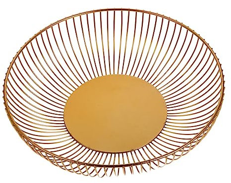 BIUDECO Elegant Fruit Holder for Kitchen Wire Snack Storage Basket Detachable Fruit Bowl