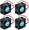 4Pcs Cooling Fan Heat Dissipation with Oil Shaft 3D Printer Accessories 4020 24V