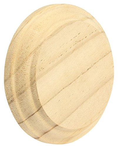 Jackson Woodturners Circular Wall Patrice for Handrail Brackets – 96mm x 19mm – Available in Pine, Oak, White Primed, Hemlock, Dark Hardwood, Pre-Finished Oak (Hemlock)