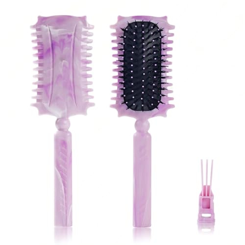 Cepillo Defnidor de Rizos Profesional – Forma y Define Rulos | Reduce tirón, frizz y separación. Bordes suaves, unisex.