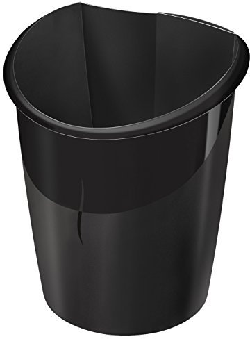 CEP - Corbeille à Papier 15L en matière 100 % recyclée - Ellypse OWA - 320 R - Noir - Fabriqué en France