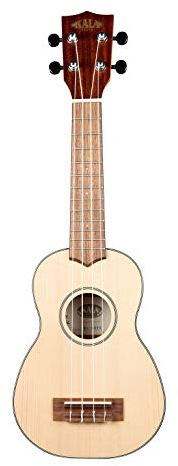 KALA KA KA SSTU Spruce Top Mahogany Travel Soprano mit Gigbag