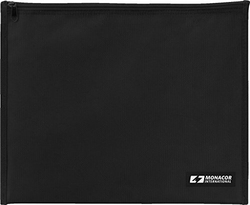 MONACOR BAG-360 Universal-Tasche, DIN-A4, Reißverschluss, schwarz