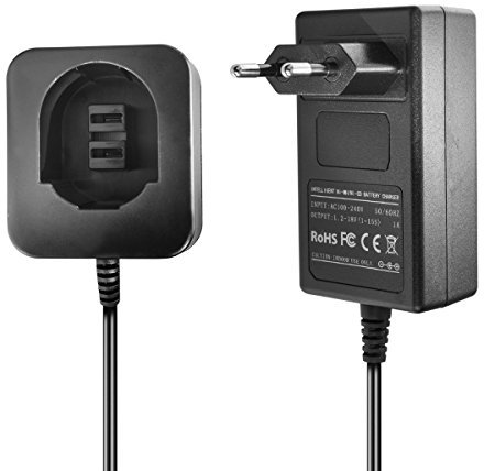Ladegerät kompatibel mit Dewalt/Black & Decker Ni-MH/Ni-CD Werkzeug-Akkus 3.6V, 7.2V, 9.6V, 12V, 14.4V, 18V - 1.5A, 1A