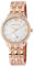 Excellanc Damen – Uhr Metall Armbanduhr Strass Analog Quarz 1800013