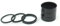 Bike Headset Spacer Vorbau Headset Spacer 6 PCS Aluminium Legierung für Trek SCHWINN cnnondale Riesiges Merida Scott Yeti BH Santa Cruz comencal Road Bike MTB Fit 1 1/8 Zoll Vorbau (schwarz)