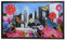 Fußmatte Fußabtreter Home Willkommen Welcome New York Trendstern Eule Flowers Blumen (New York)