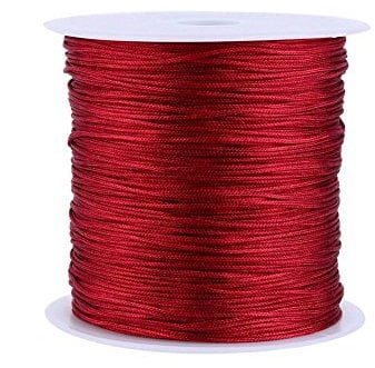 Cuerda de Nylon 100m 08mm 19 Colores DIY Bisutería Pulseras Collares Joyería Manualidades Sin Enredos