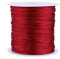 Haofy Corde en Nylon, Nylon Perles Fil Ficelle Chinois Noeud Cordon Rails Macrame Shamballa Fil Ficelle Noir pour la Fabrication de Bijoux DIY (Vin Rouge)