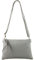 modamoda de T186 Damen Leder Clutch Umhängetasche Abendtasche handmade in Italy, Farbe:Telegrau