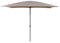 LOLAhome Parasol fijo +RESISTENTE de 200x300 cm, Topo, mástil Ø38 mm de aluminio Marrón, con Antiviento y Manivela, Elegante y Duradero, tratamiento Anti-corrosión, Para Exterior, Jardín - Tessa
