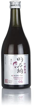 Akashi Sake Brewery Sake Shiraume Ginjo Umeshu 14% vol Sake aus Japan NV Sake (1 x 0.5 l)