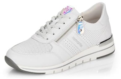 Remonte R6705, Turnschuhe für Damen, Weiss Kombi 80, 44 EU