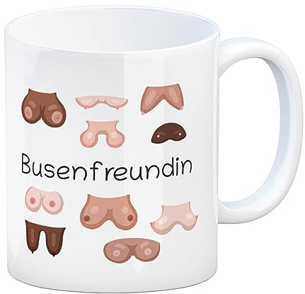 Busenfreundin Kaffeebecher mit verschiedenen Brüsten witzige Tasse mit lustigem Brüsten für die beste Freundin Geschenk als dank für die Freundschaft
