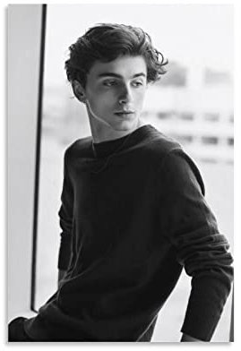 Star Timothee Chalamet Schauspieler-Poster für Schlafzimmer, Ästhetik, Bilddruck, Leinwandbild, 20 x 30 cm, Unframe-Stil