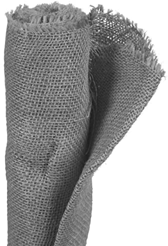 Videx Winterschutz Jutegewebe, grau, 100 x 500cm, 230g/qm - Feste Jute - Naturmaterial Frostschutz Rosen und Blumenkübel im Winter/Gartendeko / 2 Jutesäckchen gratis
