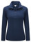 33,000ft Damen Fleece Pullover mit Halbreißverschluss Fleeceshirt Winter Warm Ski-Pullover Microfleece Atmungsaktiv Fleecepulli für Reisen Wandern Skifahren Dunkelblau 40