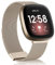 Edelstahl Tobfit Armband Handgelenk Metall Ersatz Armband für Herren und Damen - Fitbit Versa 3/4/Sense 2 (Champagner)