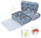 2 Pack Ice Cube Trays, Silicone Sphere Whiskey Ice Ball Mould and Large Square Ice Cube Mould, 6 Big Ice Cubes per Tray for Cocktails, Whiskey and Drinks Ice Cool (Blue, 1Square + 1Round)