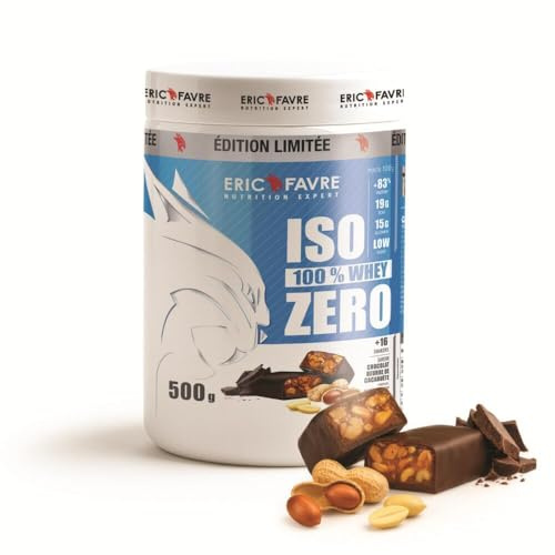 ISO WHEY ZERO 100% - Reines Whey Proteins Iso - Schmackhaft für den Aufbau von Muskelmasse - Schnell assimilierbar - Glutenfrei - 500 g - Französisches Labor Eric Favre - Choco Peanut Butter