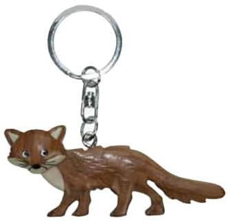 Kuscheltiere.biz Fuchs Schlüsselanhänger Taschenanhänger aus Holz