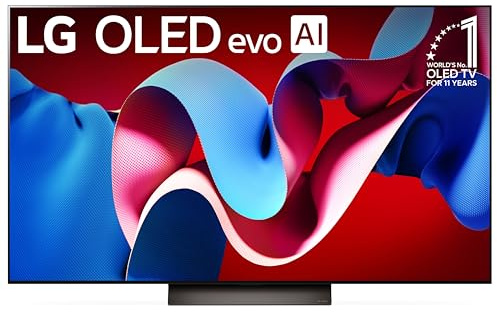 LG 55-Inch Class OLED evo C4 Series Smart TV 4K Processor Flat Screen with Magic Remote AI-Powered with Alexa Built-in (OLED55C4PUA, 2024)
