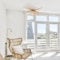 CGC Lighting Indoor Ceiling lamp Shade Hand Made Bamboo Easy fit Non Electrical (X Large Double)