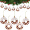 DAHI 8pcs Christbaumschmuck Deko Donuts Weihnachtsbaumanhänger Baumkugeln als Weihnachtsdeko (Coffee)