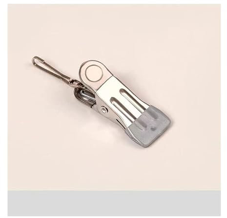 HTFKFW Clothes Pegs For Washing Line 10Pcs Laundry Clothes Pins Hanging Pegs Clips, Swimming Pool Cover Clip,(Chocolate)
