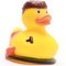 Duckshop I Badeente SUP - Stand up Paddeling inkl. Quietscheentchen-Schlüsselanhänger im Set I L9cm I Quietscheente I Geschenk für Wassersport-Fans I