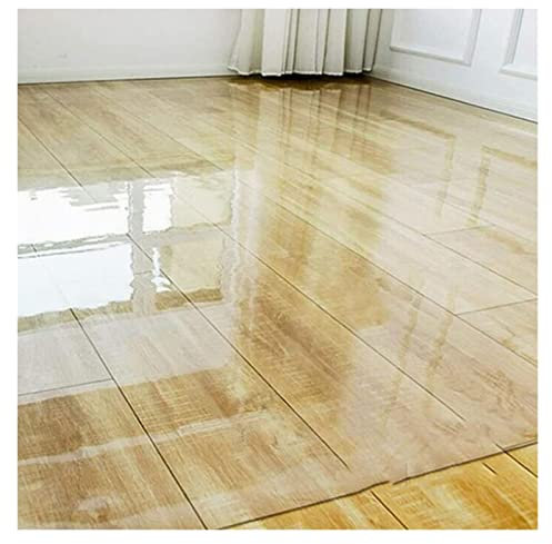 Transparenter Vinyl-Teppich für Hartholzböden, 1,5 mm dick, extra lang, Kunststoff-Teppichschutz, für drinnen und draußen, zuschneidbar, 70 x 150 cm breit, 100 x 600 cm lang