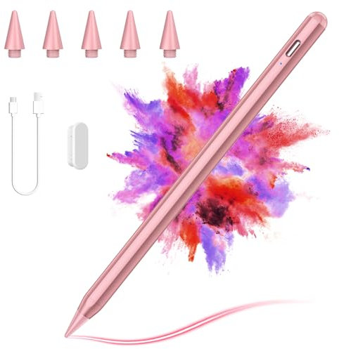 CC Store Stylet iPad 11/10 Génération, Stylo Compatible avec Apple iPad (2018-2025) pour iPad 11/10/9/8/7/6, Air 5/4/3, Pro 11/Mini 6/5, Chargement Rapide, Rejet de Paume, Adsorption Magnétiquei